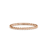 Saladin Round Circle Diamond Ring Rose Gold