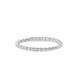 Saladin Round Circle Diamond Ring White Gold