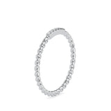 Saladin Round Circle Diamond Ring White Gold