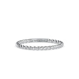 Saladin Round Circle Diamond Ring White Gold