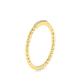 Saladin Round Circle Diamond Ring Yellow Gold