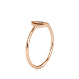 Tigris Round Diamond Ring Rose Gold