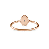 Tigris Round Diamond Ring Rose Gold