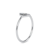 Tigris Round Diamond Ring White Gold