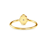 Tigris Round Diamond Ring Yellow Gold