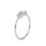 Oval Cicero Delicate Diamond Ring White Gold