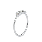 Lucila Pear Baguette Diamond Ring White Gold