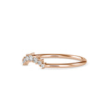 Roxane Round Diamond Delicate Ring Rose Gold