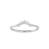 Roxane Round Diamond Delicate Ring Platinum