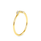 Roxane Round Diamond Delicate Ring Yellow Gold