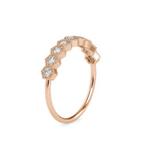 Round Helen Diamond Ring Rose Gold