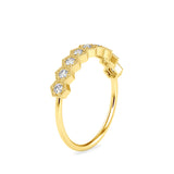 Round Helen Diamond Ring Yellow Gold