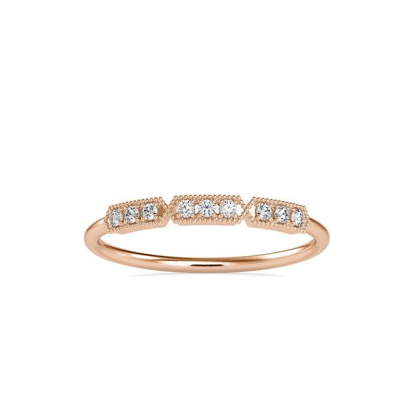 Awen Delicate Diamond Ring Rose Gold