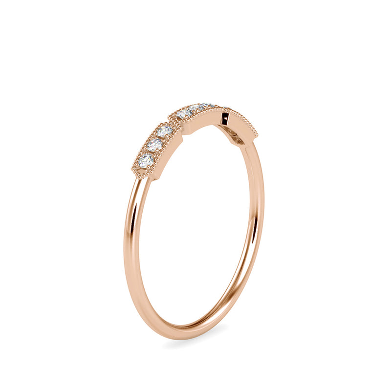 Awen Delicate Diamond Ring Rose Gold