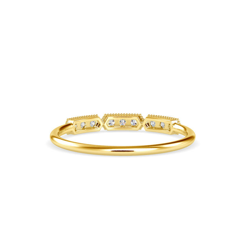 Awen Delicate Diamond Ring Yellow Gold