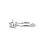 Lovely Hallows Diamond Rings White Gold