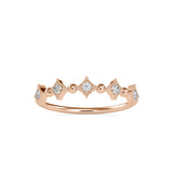 Narnia Diamond Crown Delicate Ring Rose Gold