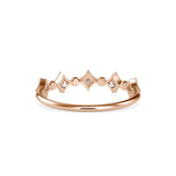 Narnia Diamond Crown Delicate Ring Rose Gold