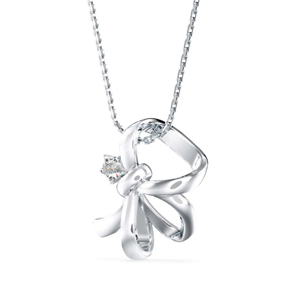 Agate Charm Diamond Pendant Platinum