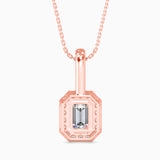 Luxe Luminosity Solitaire Pendant Rose Gold