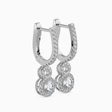 Percy Solitaire Diamond Earring Platinum