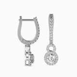 Percy Solitaire Diamond Earring Platinum