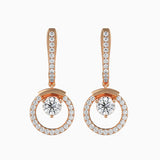 Clio Diamond Solitaire Earring Rose Gold