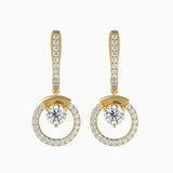 Clio Diamond Solitaire Earring Yellow Gold