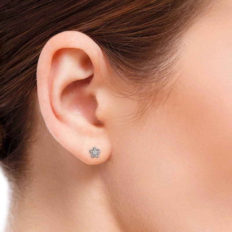 Adella Solitaire Diamond Earring Platinum