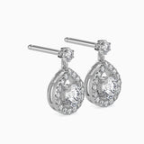 Potts Diamond Solitaire Earring Platinum