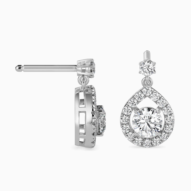 Potts Diamond Solitaire Earring White Gold