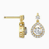 Potts Diamond Solitaire Earring Yellow Gold