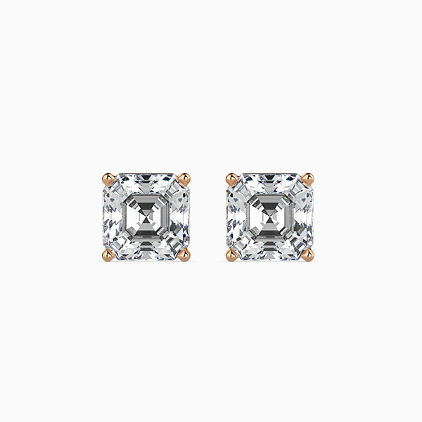 Ethereal Orbs Solitaire Earring Rose Gold