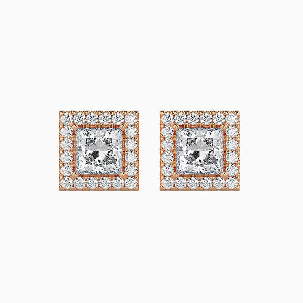 Sparkling Spheres Solitaire Earring Rose Gold
