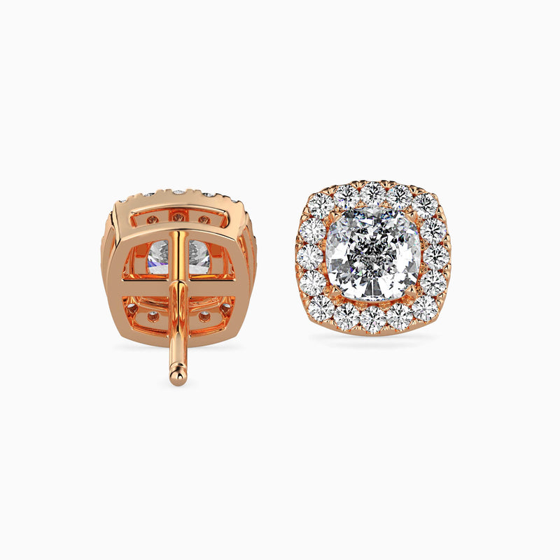 Starry Serenity Solitaire Earring Rose Gold