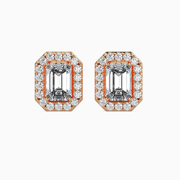 Luxe Luminosity Solitaire Earring Rose Gold