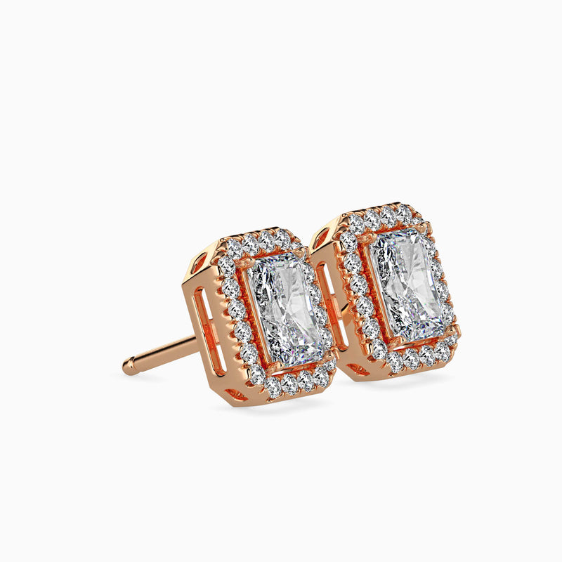 Royal Radiants Solitaire Earring Rose Gold
