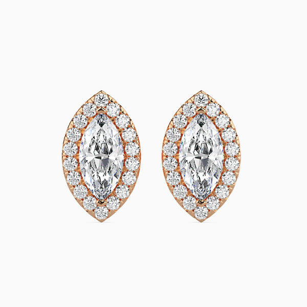 Diamond Dreams Solitaire Earring Rose Gold