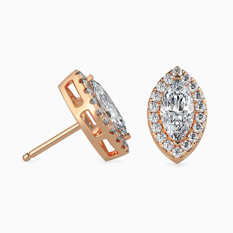 Diamond Dreams Solitaire Earring Rose Gold