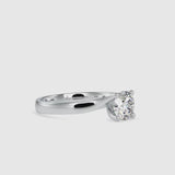 Arch Diamond Prong Engagement Ring White gold