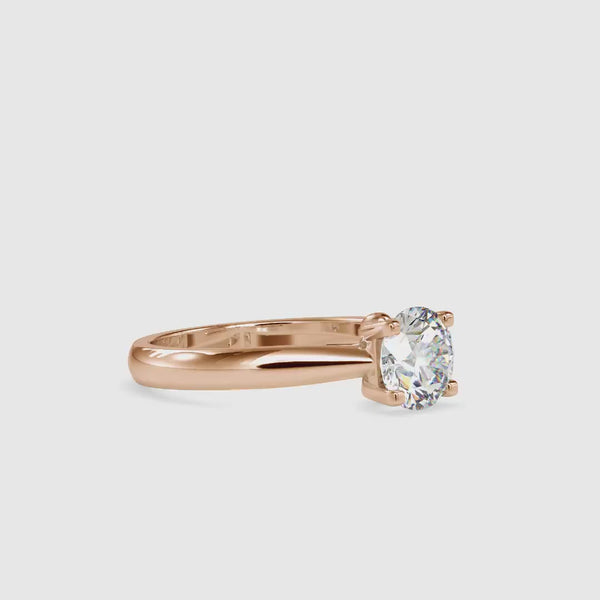 Spiritual Bond Diamond Engagement Ring Rose gold