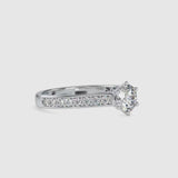 Gerent Vintage Stone Diamond Ring Platinum