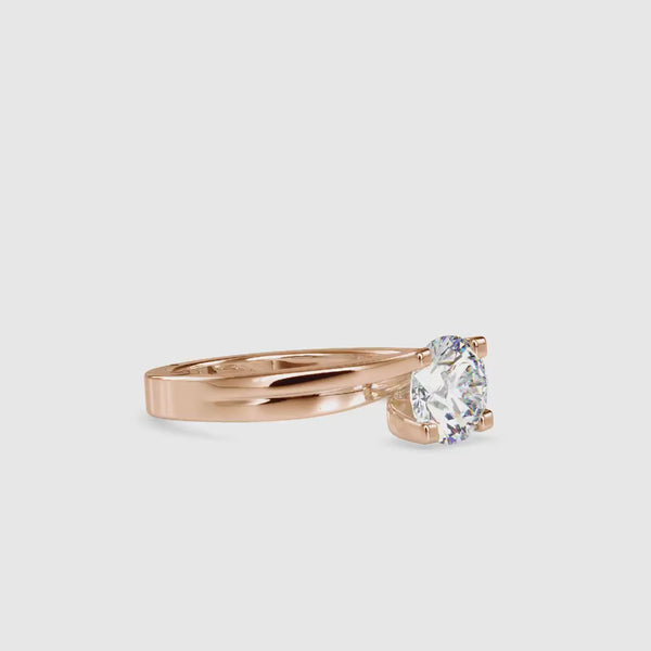 Attraction Solitaire Diamond Ring Rose gold