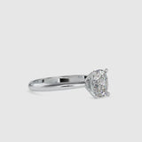 Buoyant Prong Diamond Stone Ring Platinum