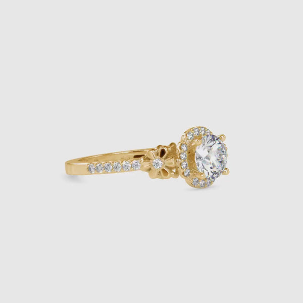 Joyous Stone Diamond Ring Yellow gold