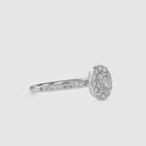 Vigorous Diamond Stone Ring White gold