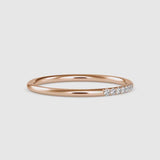 Moiraine Round Diamond Ring Rose Gold