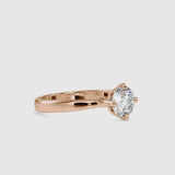 Speckle Soliataire Diamond Prong Ring Rose gold