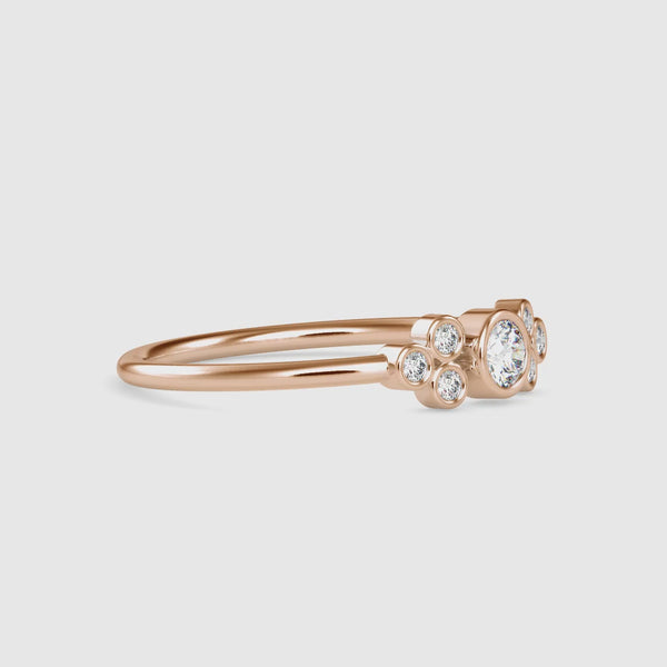 Stelios Delicate Diamond Ring Rose Gold