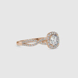 Fluky Infinity Diamond Ring Rose gold